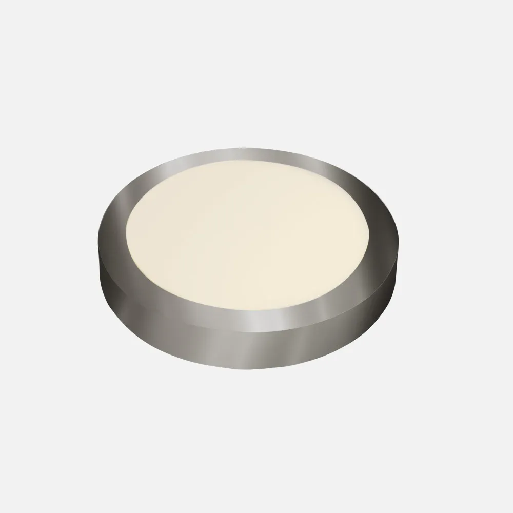 Downlight Superf.diabasa 18w 4000k Niquel Redondo 1530lm 3,5x22,5x22,5 Cm