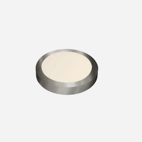 Downlight Superf.diabasa 12w 4000k Niquel Redondo 1080lm 3,5x17x17 Cm