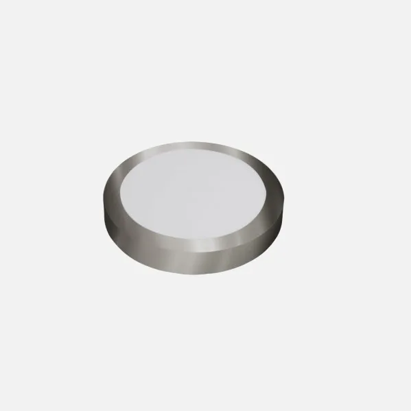 Downlight Superf.diabasa 12w 4000k Niquel Redondo 1080lm 3,5x17x17 Cm