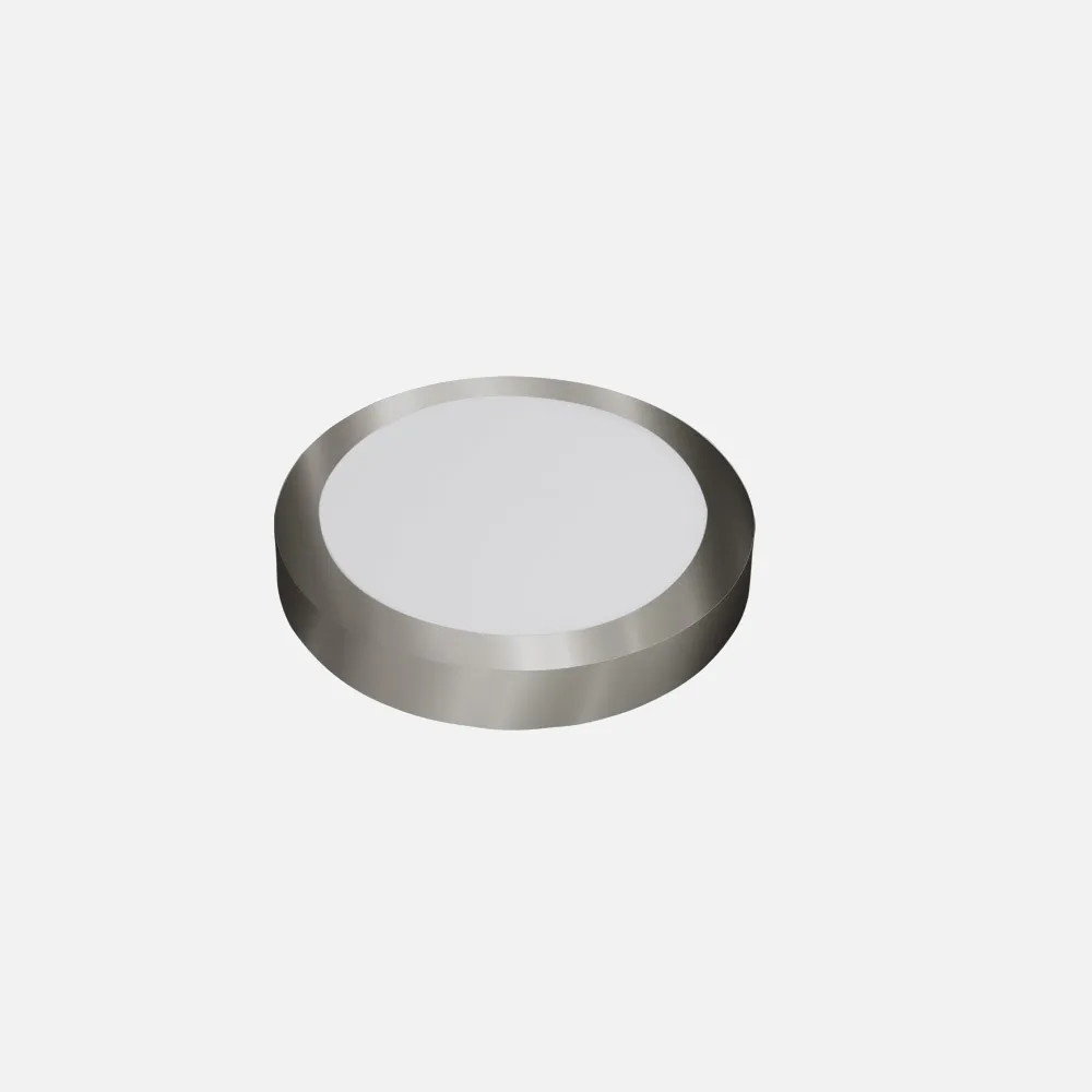 Downlight Superf.diabasa 12w 4000k Niquel Redondo 1080lm 3,5x17x17 Cm