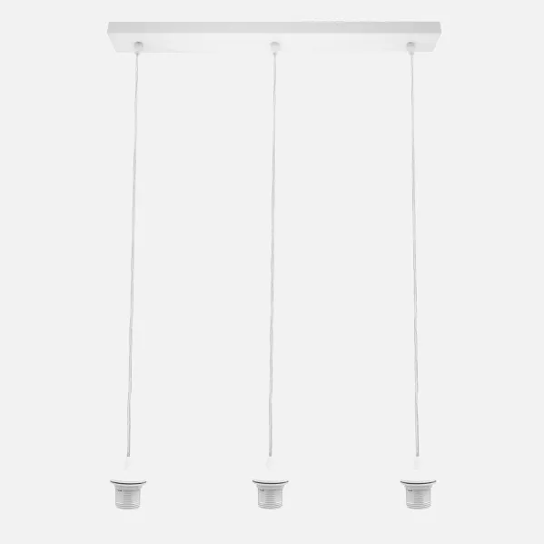 Armazon Regleta Nia 3xe27 Blanca Regx60x6cm