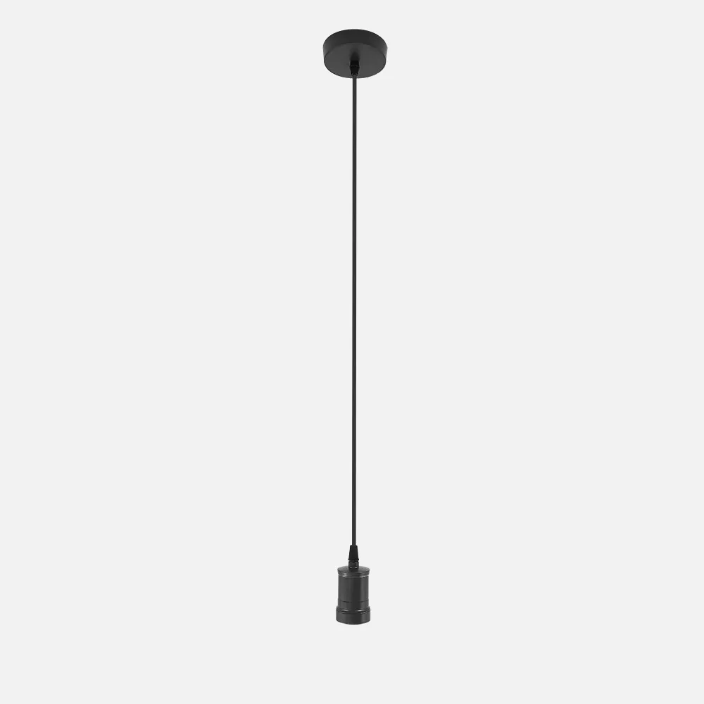 201191C09 - Arm.pendant light Bids 1xe27 Black Regx10x10 Cm