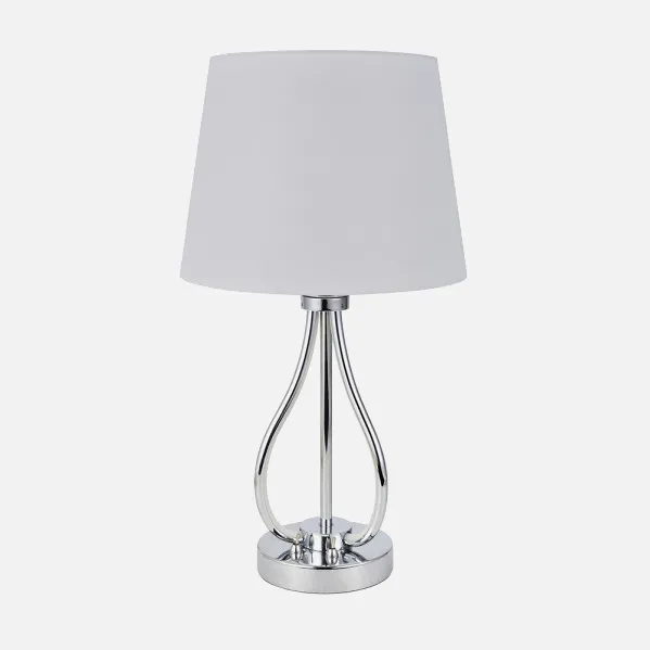 Sobremesa Dubrovnik 9w 4000k+ 1xe27 Cromo 675 Lm Doble Encendido 46x26x26 Cm