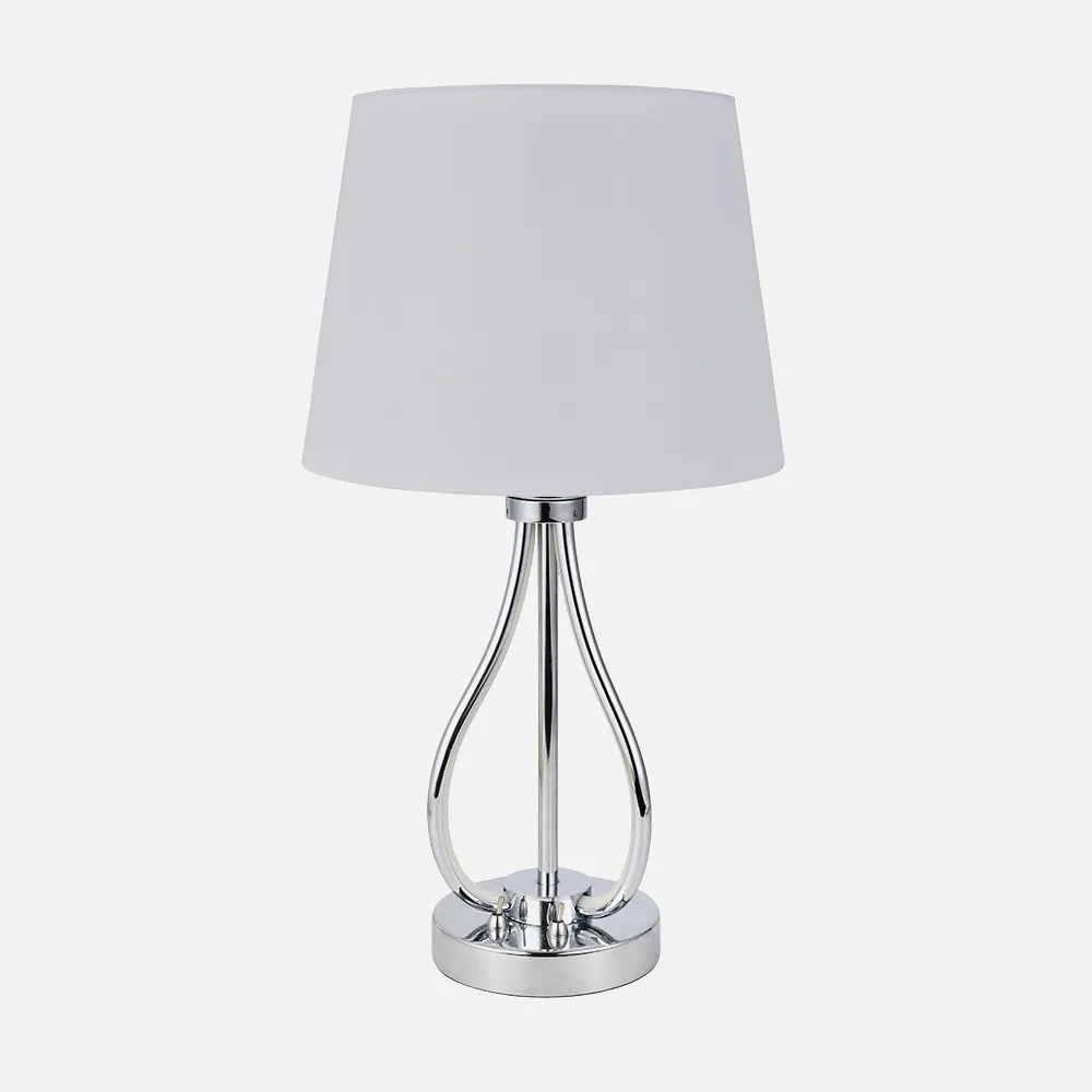 Sobremesa Dubrovnik 9w 4000k+ 1xe27 Cromo 675 Lm Doble Encendido 46x26x26 Cm