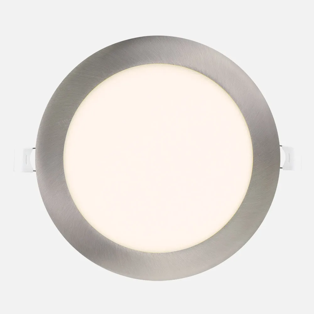 146892403 - Downlight Obsidiana 24w 4000k Nickel Round 2040lm 2,5x22,5x22,5 Cm Cut-out 20,5 Cm