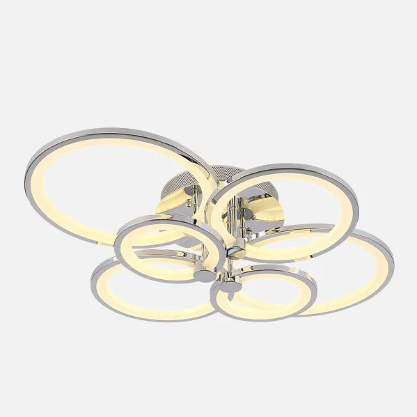 Plafon Sydney 134w 3000-4000-6500k Cromo 17x74x57 Cm 18090lm Regulable,memoria Y C.remoto