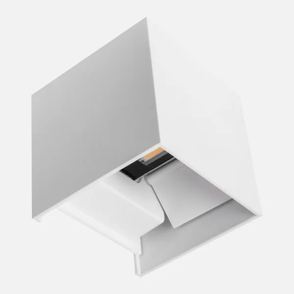 Wall Grazer Light 10w 6000k Segmento White Ip65 10x10x10cm Aluminium 800lm Adjustable