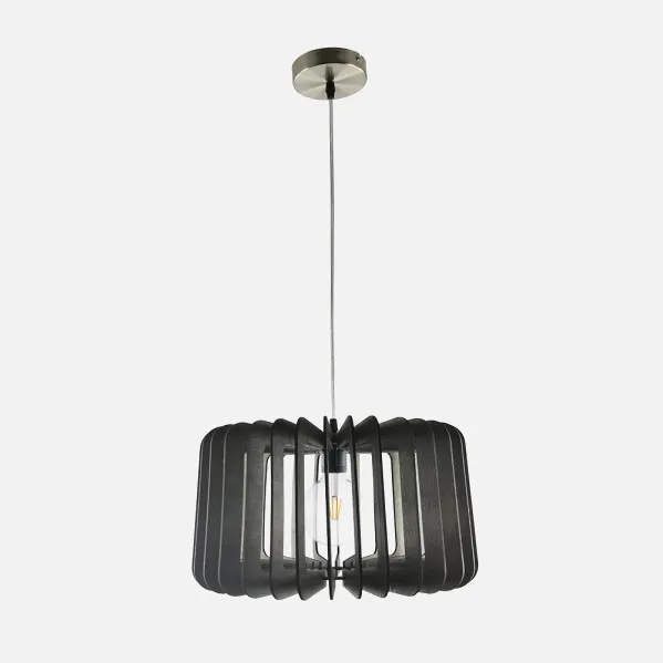 Pendant light Ebano 1xe27 Wood Coffee Regx40x40 Cm