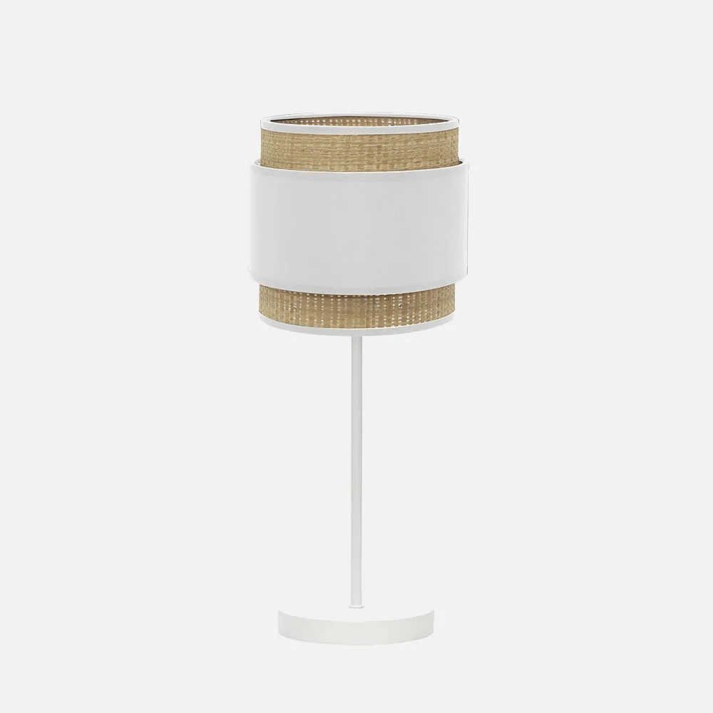 174271001 - Table lamp Kandy 1xe14 Natural/white 45x18x18 Cm