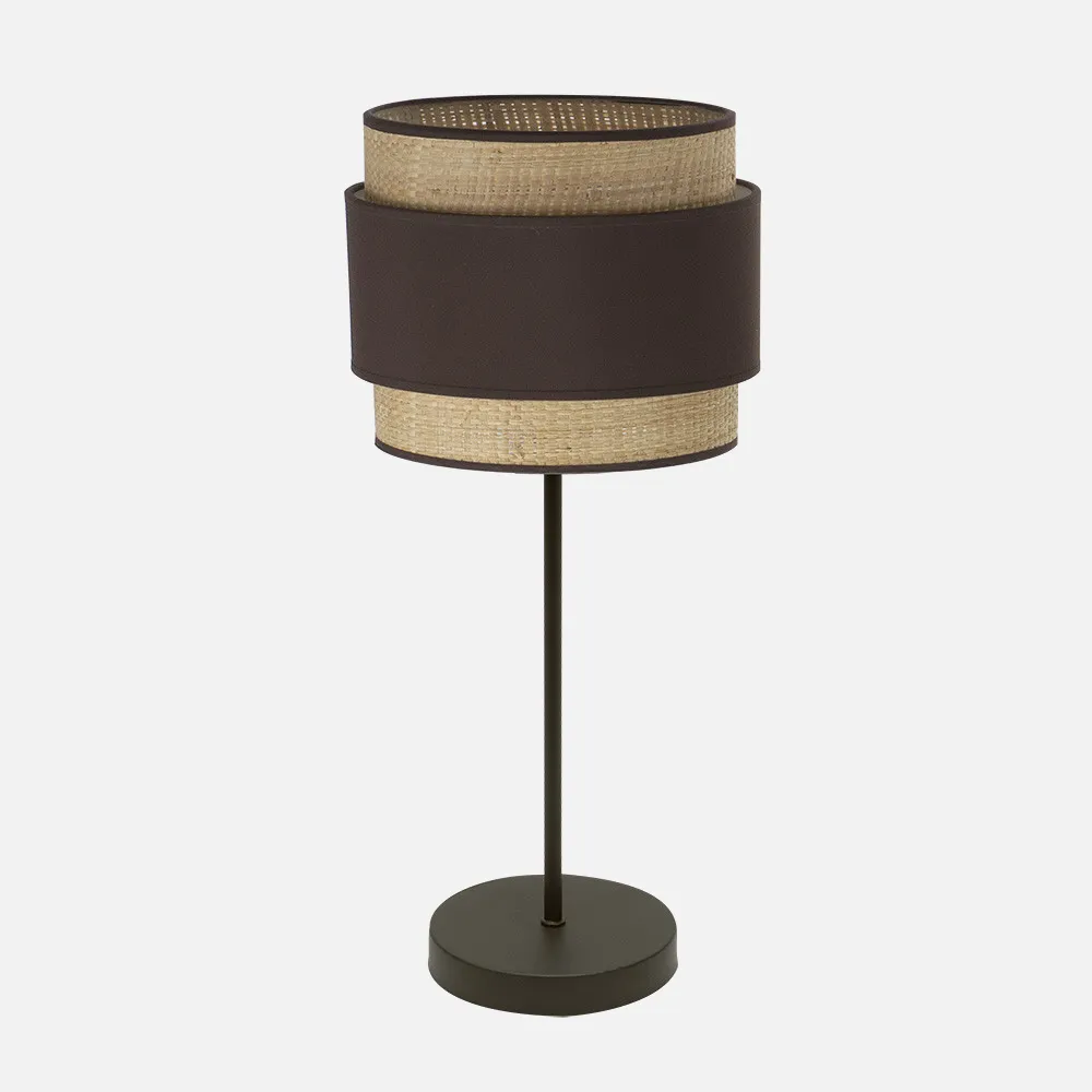 174271102 - Sobremesa Alto Kandy 1xe27 Natural/marron 67x30x30 Cm