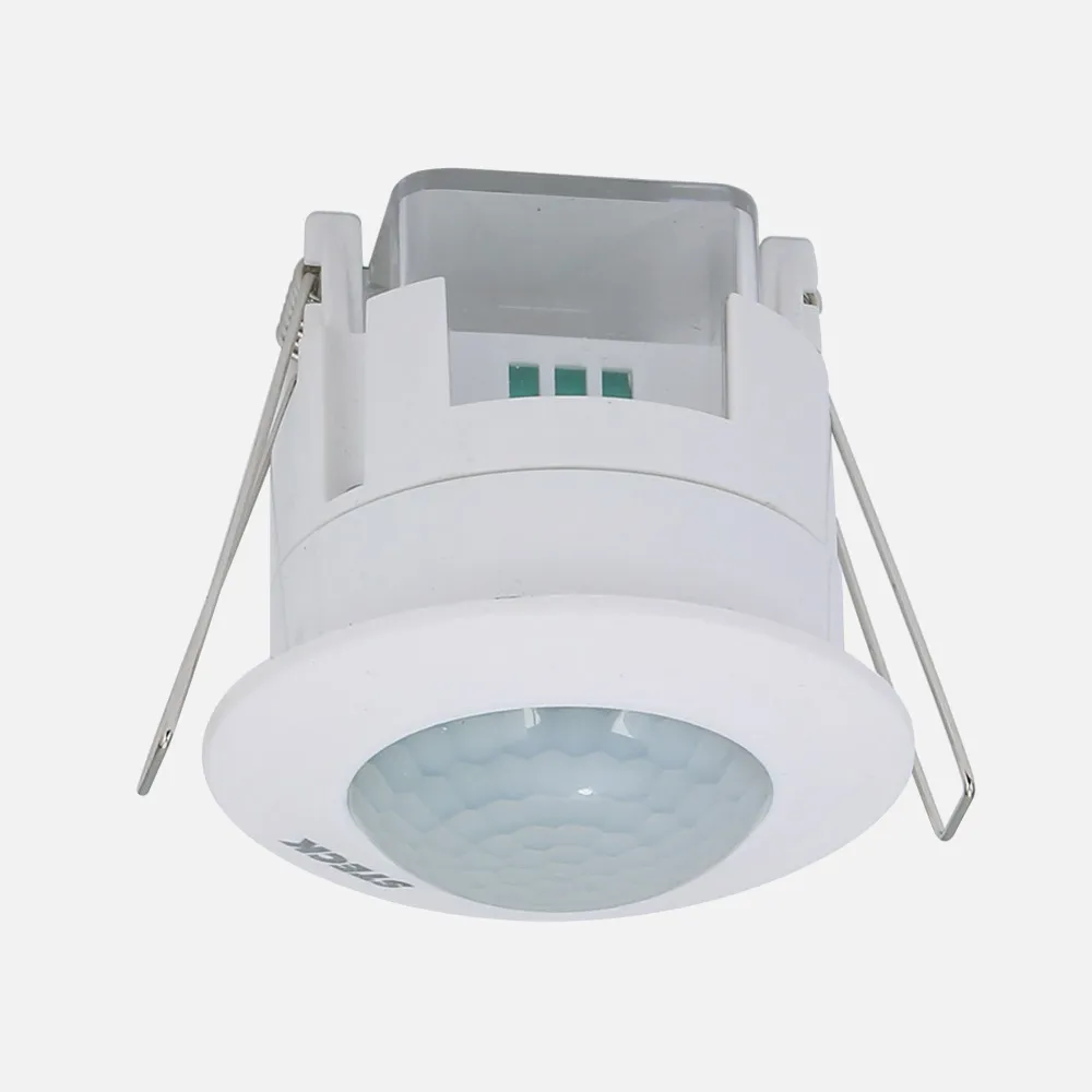 Sensor Movimiento De Encastrar Detector Ip20 Blanco 7,3x7,6x7,6 Cm Corte 6,1d 360º Alcance Hasta 6 M