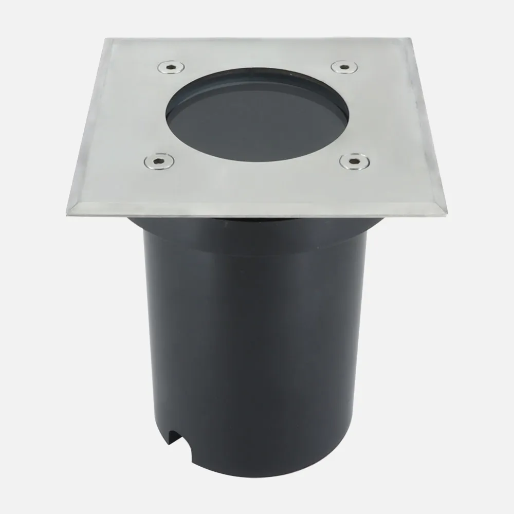 Empotrable Exterior Encastrar Cuad.1xgu10 Niquel   13x11x11 Cm Ip65 Corte 10,5 Cm