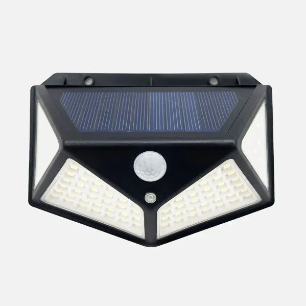 Wall light Solar  6000k Kira Black 450lm Ip65 9,5x13,5x5cm Sensor Mov.Crepusc.