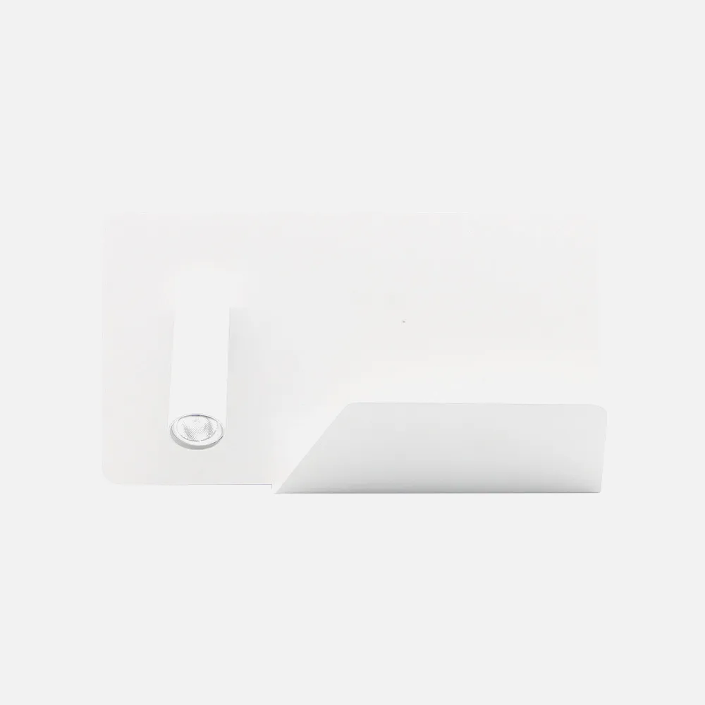 17176IZ01 - Aplique 3w 4000k Miguel Angel Izqdo Blanco C/usb  Y Estante 150lm 16x28x12 Cm Orientable