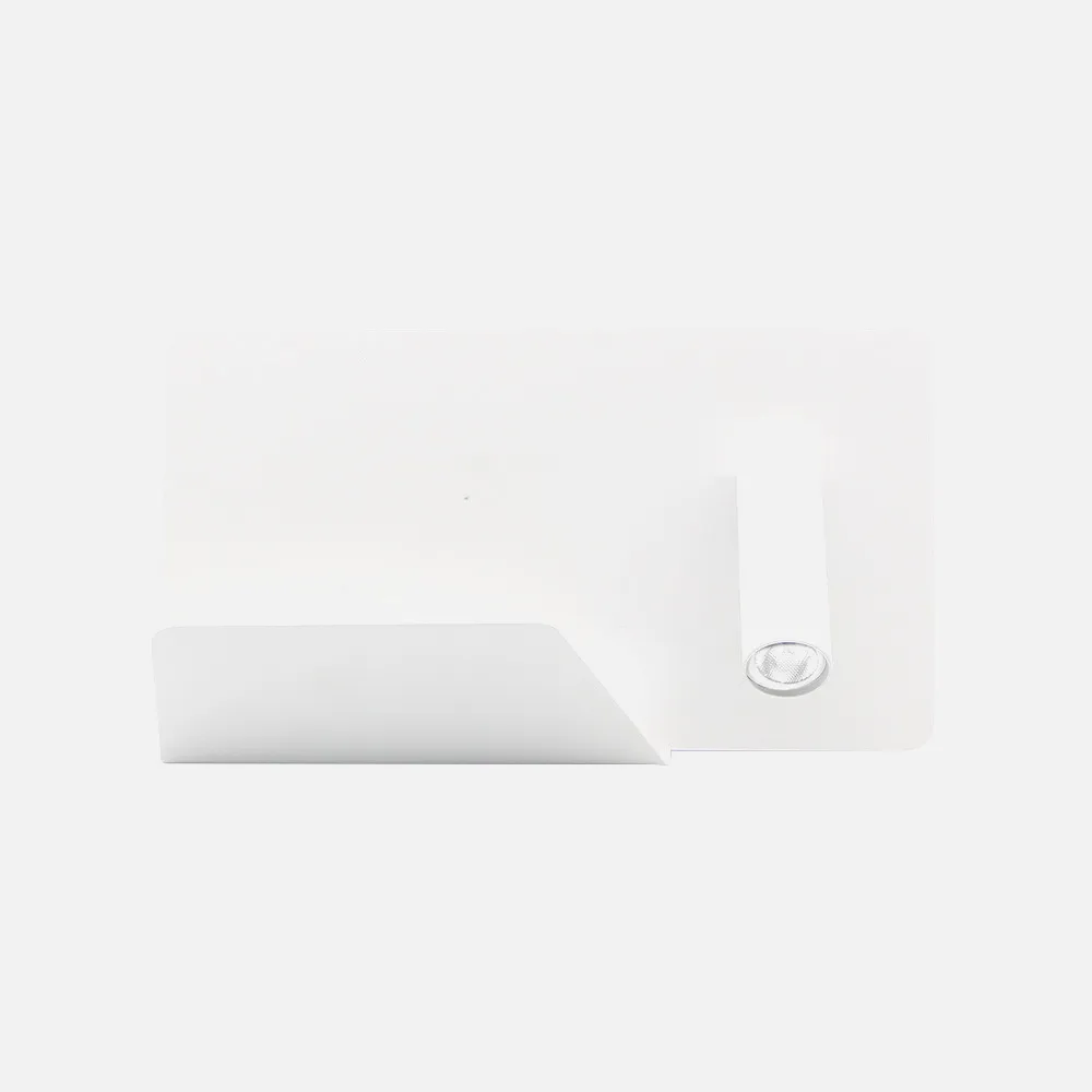 Aplique 3w 4000k Miguel Angel Dcho Blanco C/usb Y  Estante 150lm 16x28x12 Cm Orientable