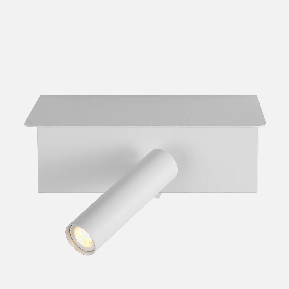 Aplique 3w 4000k Leonardo Blanco C/estante Y Usb  150lm C/interruptor 14x18x14cm Orientb