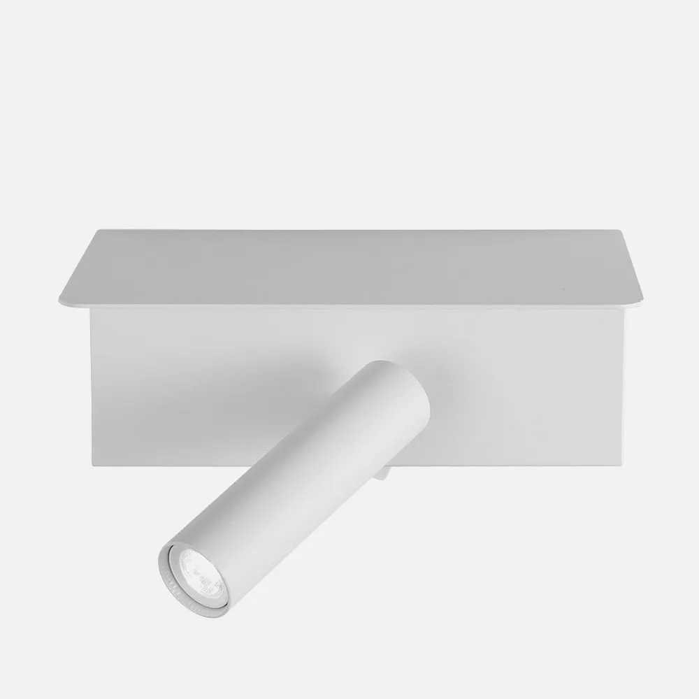 Aplique 3w 4000k Leonardo Blanco C/estante Y Usb  150lm C/interruptor 14x18x14cm Orientb