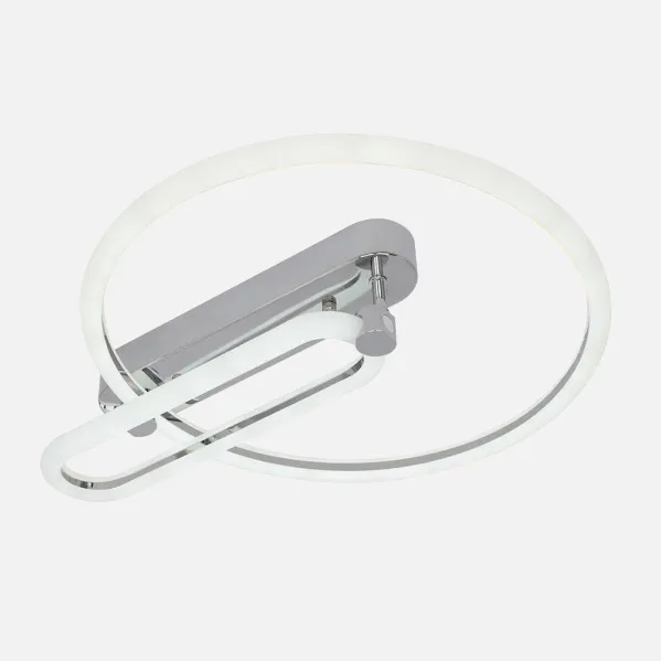 Plafon 57w 3000k, 4000k, 6500k Cromo Adhara 8x49x40cm 7695Lm Regulable, Memoria y C. Remoto