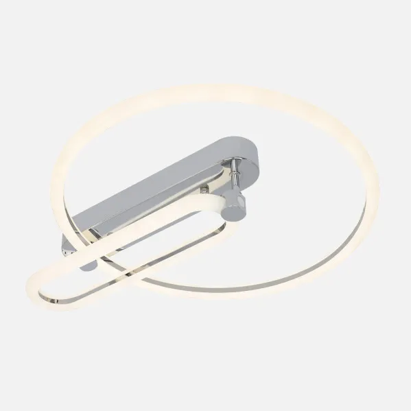 Plafon 57w 3000k, 4000k, 6500k Cromo Adhara 8x49x40cm 7695Lm Regulable, Memoria y C. Remoto