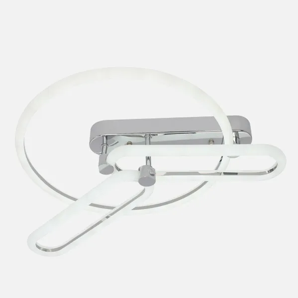 Plafon 78w 3000k, 4000k, 6500k Cromo Adhara 8x53x43cm 10530 Lm Regulable, Memoria y C. Remoto