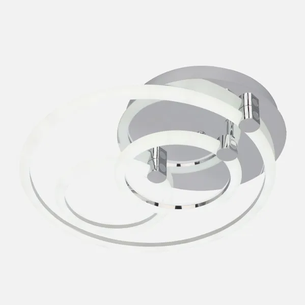 Plafon 68w 3000k, 4000k, 6500k Cromo Alya 10x44x40cm 9180Lm Regulable, Memoria y C. Remoto
