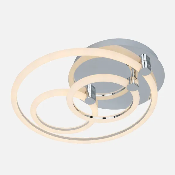 Plafon 68w 3000k, 4000k, 6500k Cromo Alya 10x44x40cm 9180Lm Regulable, Memoria y C. Remoto