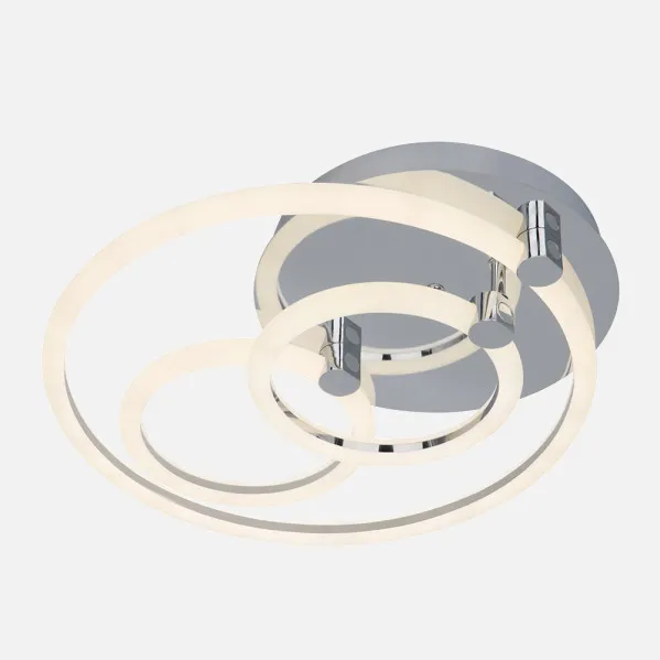 Plafon 68w 3000k, 4000k, 6500k Cromo Alya 10x44x40cm 9180Lm Regulable, Memoria y C. Remoto