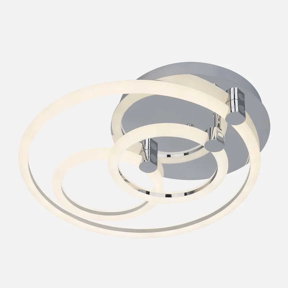 Plafon 68w 3000k, 4000k, 6500k Cromo Alya 10x44x40cm 9180Lm Regulable, Memoria y C. Remoto