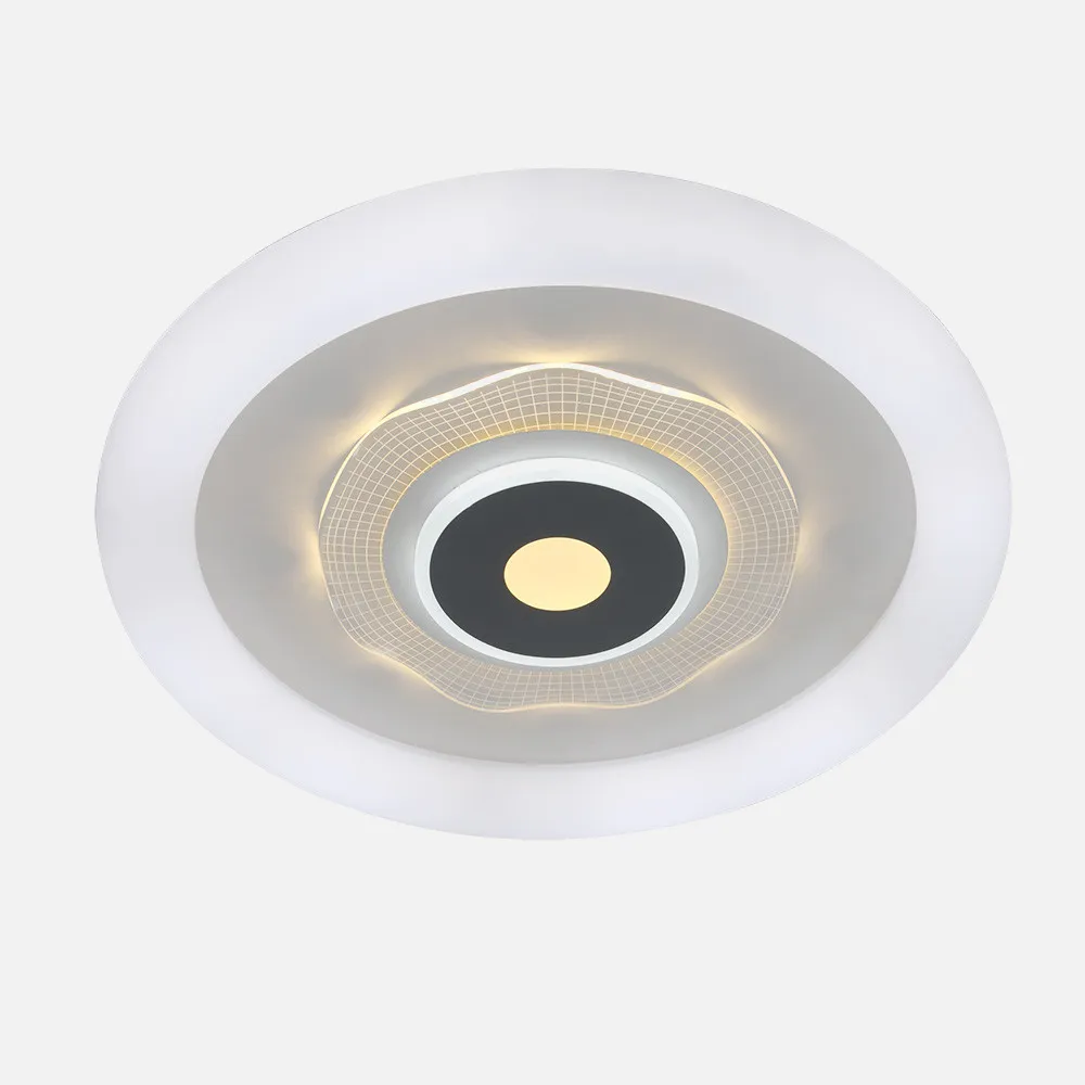 Plafon 78w 3000k, 4000k, 6500k Anthe Blanco/gris 9x50x50cm 10530Lm Regulable, Memoria y C. Remoto