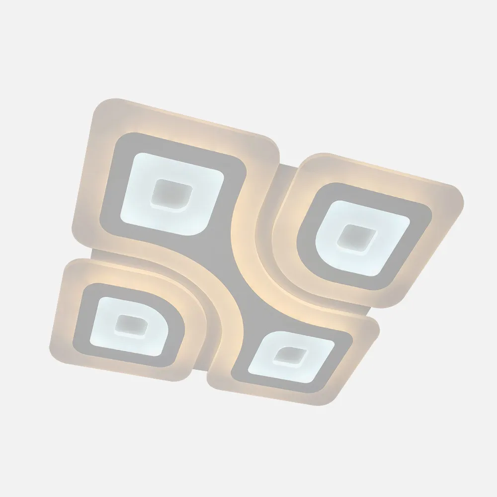 Plafon 136w 3000k, 4000k, 6500k Blanco Columba 5x52x52cm18360Lm Regulable, Memoria y C. Remoto