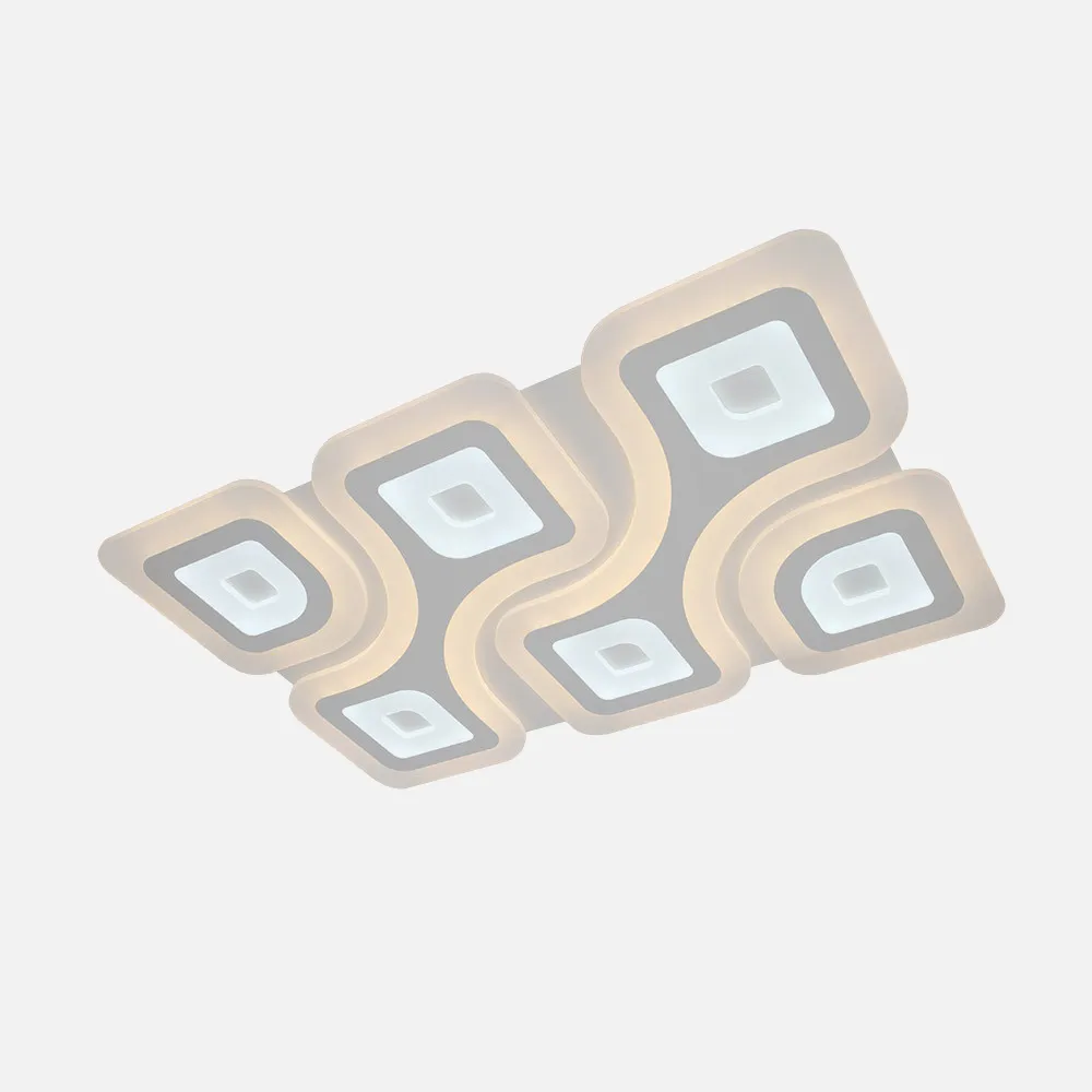 Plafon 208w 3000k, 4000k, 6500k Blanco Columba 5x82x52cm 28080lm Regulable, Memoria y C. Remoto