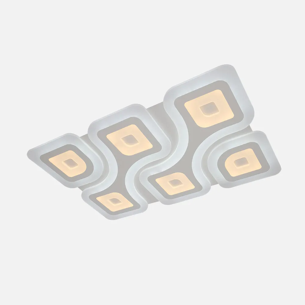 Plafon 208w 3000k, 4000k, 6500k Blanco Columba 5x82x52cm 28080lm Regulable, Memoria y C. Remoto