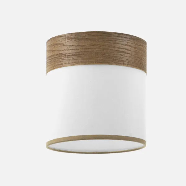 Blanco/Madera Oscura