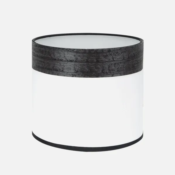 Blanco/Madera Negra