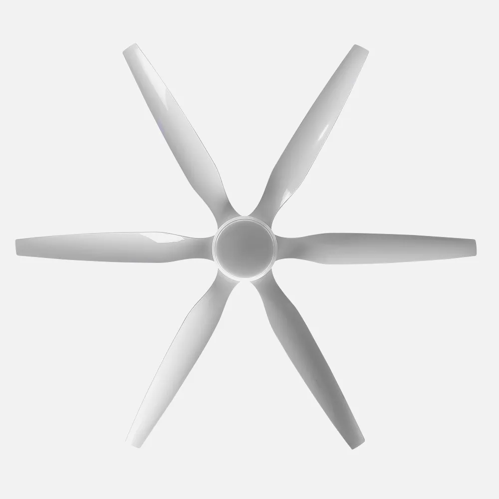 Ventilador Dc Otto 24w 2950lm Blanco 6 Aspas Blancas Reg.x167d 3000-4000-6000k 2tijas C/remoto, Memoria Y Temporizador