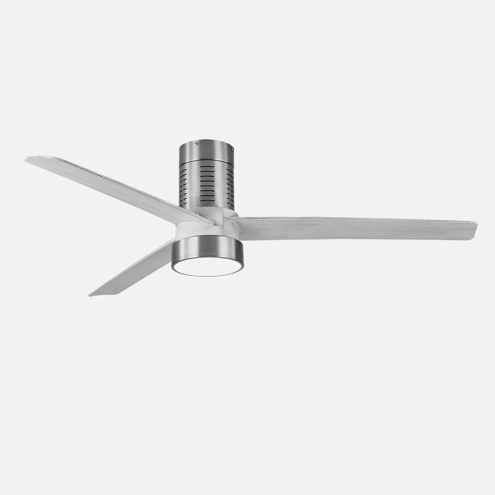 Ventilador Dc Teo 24w 2950lm Niquel 3Asp Gris 32x139d 3000-4000-6000k C/remoto, Memoria Y Temporizador
