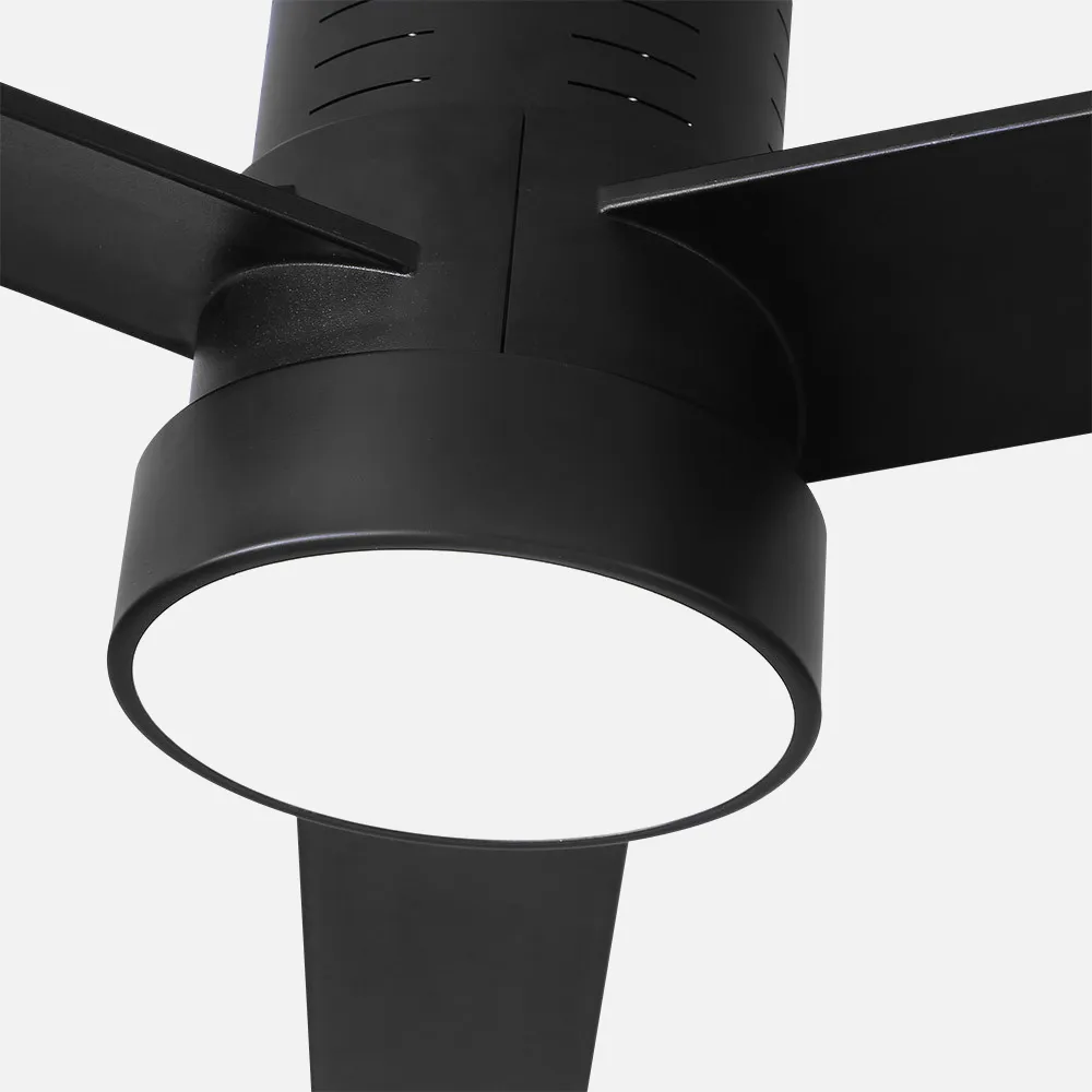 Ventilador Dc Teo 24w 2950lm Negro 3Asp Negras 32x139d 3000-4000-6000k C/remoto, Memoria Y Temporizador