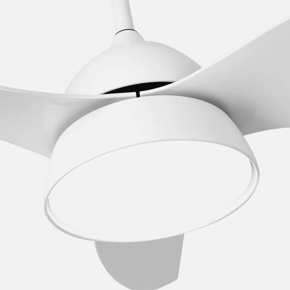 Ventilador 2xe27 Dc Kohilo Blanco 3 Asp.6 Veloc.  132d C/remoto Y Temporizador