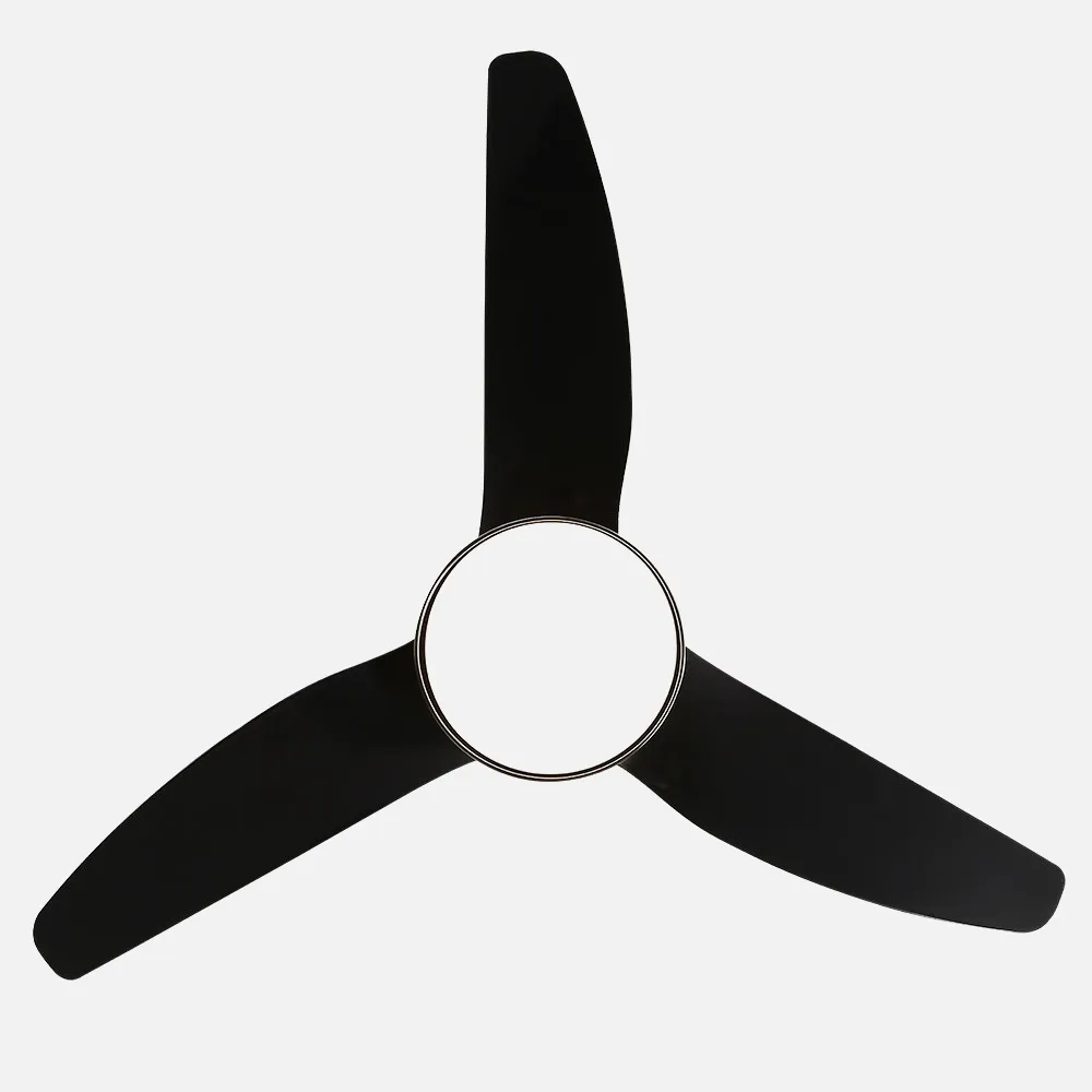 Ventilador  2xe27 Dc Kohilo Cuero/negro3 Asp.6 Vel  132d C/remoto Y Temporizador