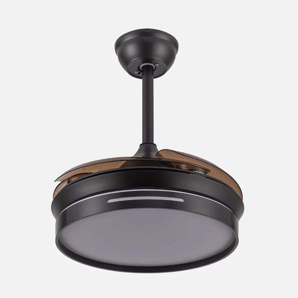 Ventilador  Dc Mbatis 48w Negro 4 Asp.desp. 91,4d 3000-4000-6000k  Remoto+memoria+temporizador
