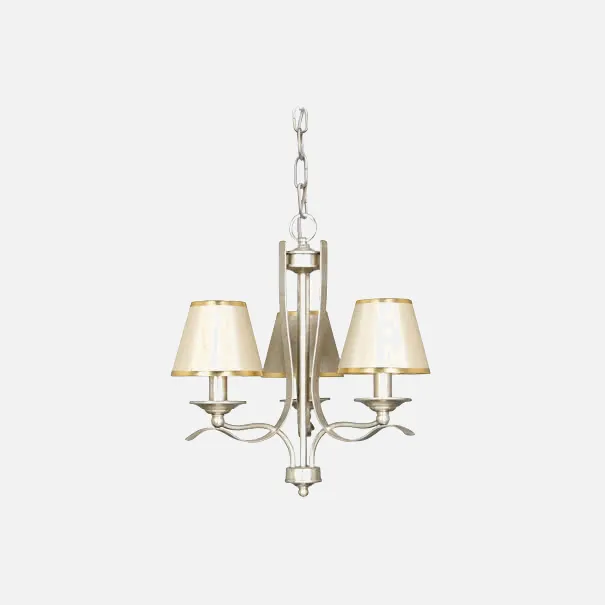 Lampara Serie Huesca 3xe14 Pan De Oro (51x45)