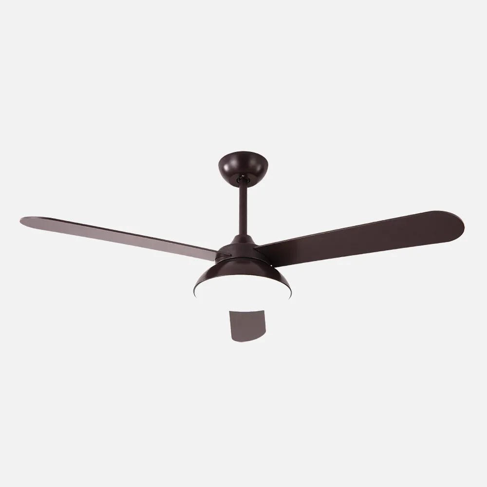 Ventilador Dc Umi 24w Marron 3 Aspas Marron/haya 132d 2950lm 3000-4000-6000k 2tijas C/remoto, Memoria Y Temporizador