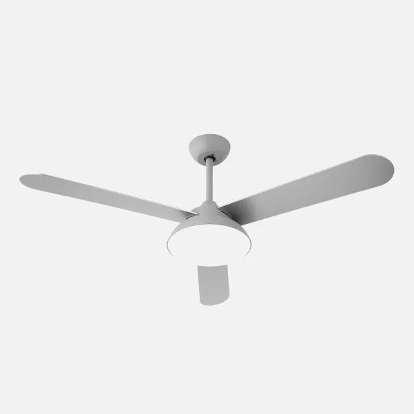Ventilador Dc Umi 24w Gris 3Asp.rev. Gris/haya 132d 2950lm 3000-4000-6000k  2tijas  C/remoto, Memoria Y Temporizador