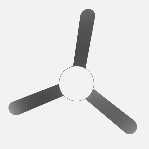 Ventilador Dc Umi 24w Gris 3Asp.rev. Gris/haya 132d 2950lm 3000-4000-6000k  2tijas  C/remoto, Memoria Y Temporizador