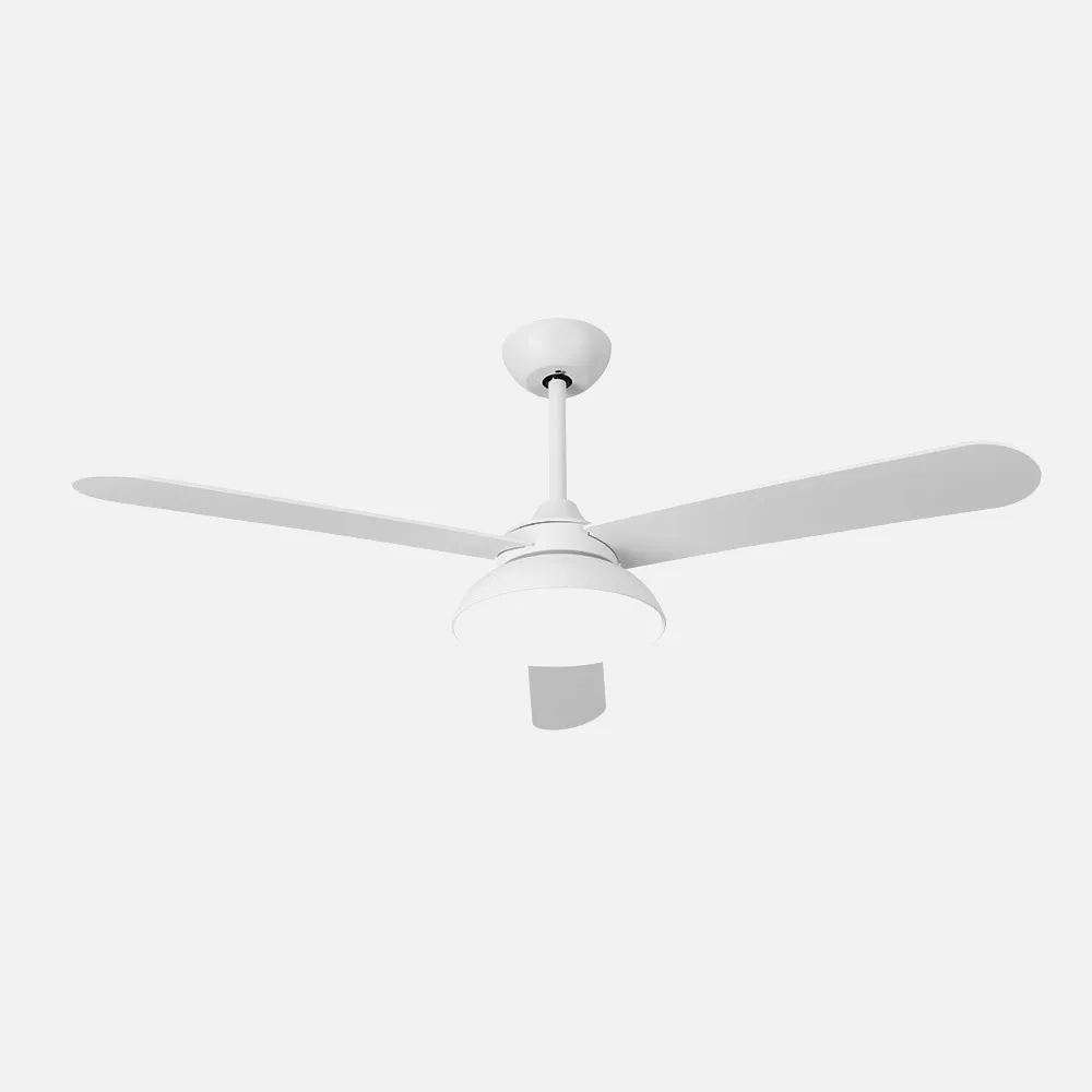 Ventilador Dc Umi 24w Blanco 3 Aspas Blanco/haya 132d 2950lm 3000-4000-6000k 2tijas C/remoto, Memoria Y Temporizador