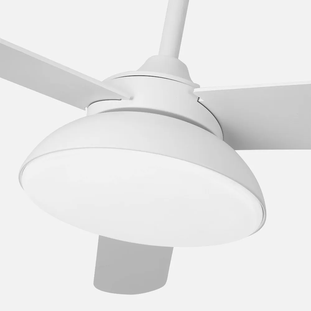 Ventilador Dc Umi 24w Blanco 3 Aspas Blanco/haya 132d 2950lm 3000-4000-6000k 2tijas C/remoto, Memoria Y Temporizador