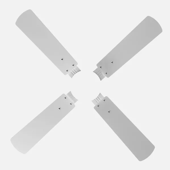 Ventilador 18w Dc Hupe Blanco 4 Asp.blanco/haya 6 Vel.107d  Remoto,memoria Y Temp.3000-4000-6000k