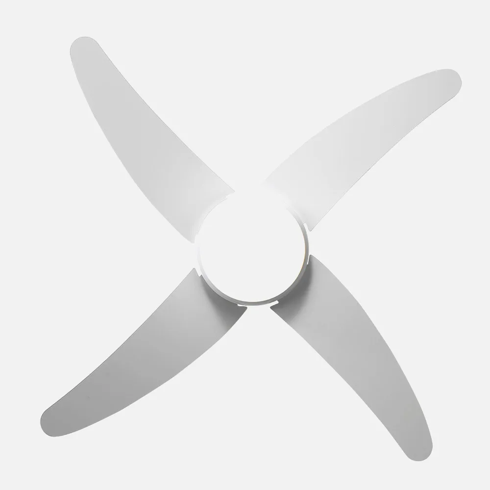 Ventilador 2xe27 Dc Klod Blanco 4 Asp.6 Vel.117d  C/remoto Y Temporizador