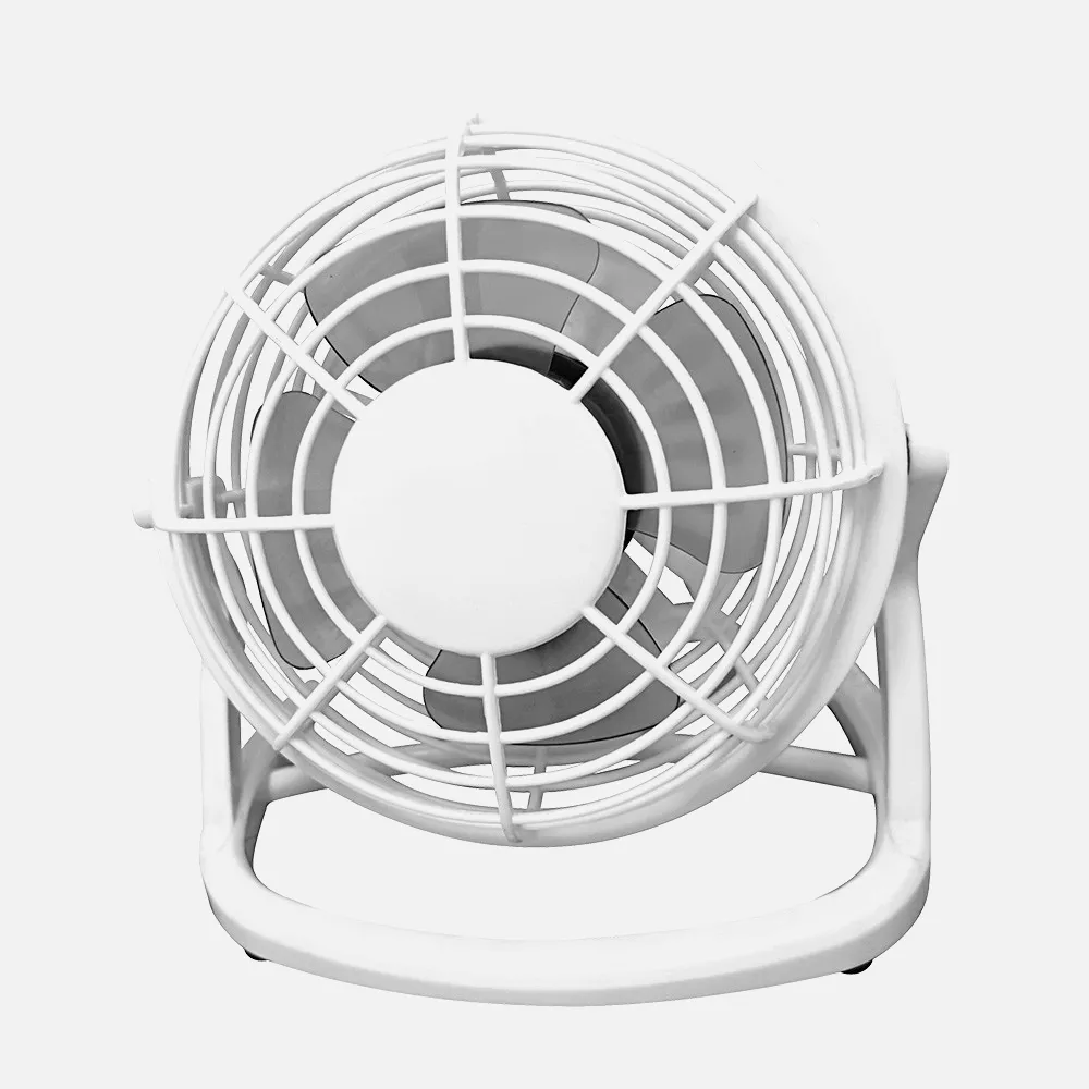 170671001 - Mini Mesa Fan Tango 2,5w 5v Branco 14,5x14,5x10 Cm Fonte de alimentação ajustável Via Porto Usb