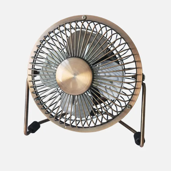 Mini-Bombas de Ventilador de Metal 2,5w 5v Bronze 14,8X14,2X7,6 Cm Fonte de alimentação ajustável por Porto Usb